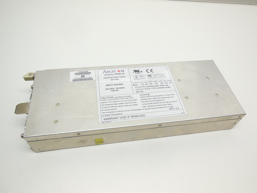 Блок питания модульный 500W Ablecom SP502-1S (SuperMicro PWS-0048) - Pic n 310342