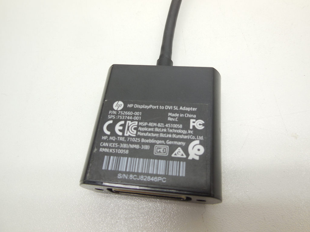 Кабель переходник HP DisplayPort на DVI-D кабель 752660-001, 753744-001 - Pic n 310379