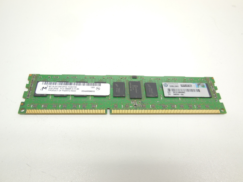 Оперативная память для сервера DDR3 2Gb PC3-10600R (1333MHz) Registred Micron MT18JSF25672PDZ-1G4G1 - Pic n 310400