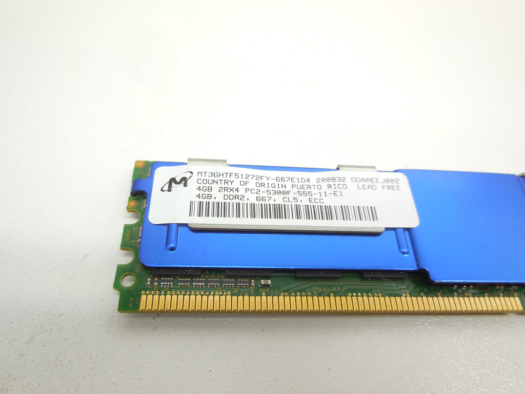 Серверная память FB-DIMM DDR2 4GB Micron MT36HTF51272FY HP P/N: 398708-061 - Pic n 310410