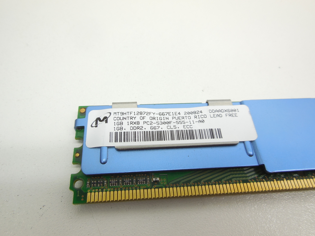 Серверная память FB-DIMM DDR2 1GB Micron MT9HTF12872FY HP P/N: 461652-061 - Pic n 310412