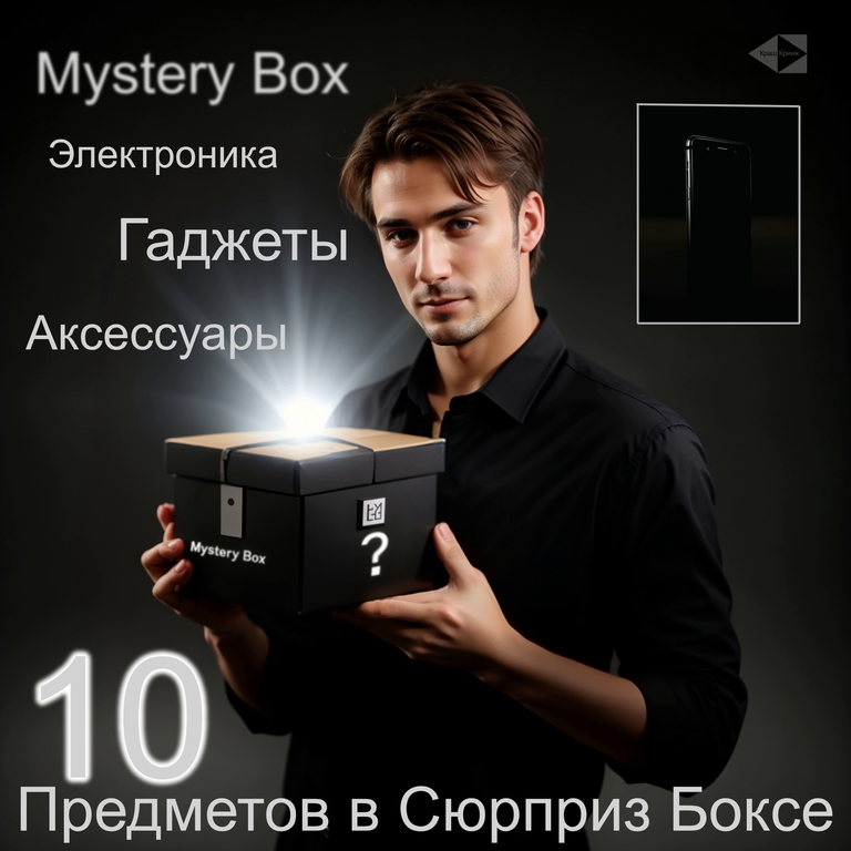 Mystery Box 10шт. Электроника Гаджеты Аксессуары. Коробка с сюрпризом. Никто не знает что внутри! - Pic n 310588