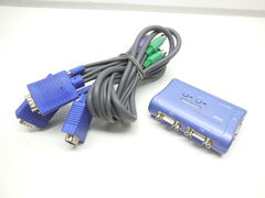 KVM переключатель TRENDnet TK-208 2-портовый